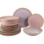 Zestaw talerzy dla 6 os. / 18 części - STONEWARE S011T Blush - zdjęcie