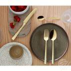 Zestaw sztućców, 24 szt. - 3319 Felicity/ kolor szampański - zdjęcie