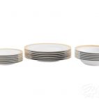 Zestaw obiadowy dla 6 os./ 25 części - G666 MARGARET Złota - zdjęcie