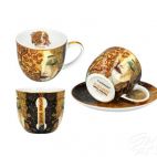 Filiżanki 250 ml ze spodkami 2 szt. - G. Klimt / Złote łzy (532-7406) - zdjęcie