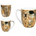 Kubki 400 ml - 2 szt. - G. Klimt / Pocałunek (532-7404) - zdjęcie