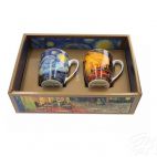 Kubki 400 ml - 2 szt. - V. van Gogh / Taras kawiarni nocą i Gwiaździsta noc (830-7219) - zdjęcie