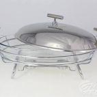 Naczynie owalne z podgrzewaczem - PERLE (A-370456) - zdjęcie