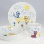 Zestaw naczyń dla dzieci - Kotki 3990 ROMA / MARGOT - zdjęcie