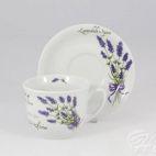 Kubek 300 ml ze spodkiem - 5979 LAWENDA (Wiedeń) - zdjęcie