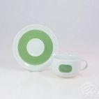 MIX&MATCH / NEW ATELIER: Filiżanka 0,28 l ze spodkiem - GREEN (G088) - zdjęcie