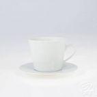 Filiżanka 0,40 l ze spodkiem - OPTY / Relief - zdjęcie