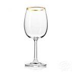 Kieliszki do wina 350 ml - BASSIC Glass / Złoty Pasek (FKMA357) - zdjęcie 
