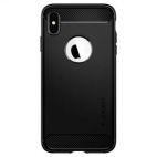 Etui do iPhone Xs Max Spigen Rugged Armor - czarne - zdjęcie