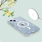 Etui do iPhone 15 Tech-Protect Glitter MagSafe - Przeźroczyste - zdjęcie 