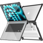 Obudowa Tech-Protect Smartshell Pro MacBook Air 15 M2 M3 M4 2023-2025 BLACK/CLEAR - zdjęcie