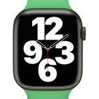 Pasek do Apple Watch 45mm Silicone - Bright Green - zdjęcie