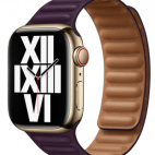 Apple Pasek 45 skórzany w kolorze Ciemna wiśnia rozmiar M/L - fioletowy - zdjęcie