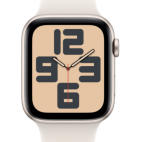 Apple Watch SE2 40mm aluminium w kolorze księżycowej poświaty z paskiem sportowym w kolorze księżycowej poświaty M/L - zdjęcie