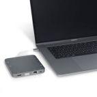 Stacja dokująca eSTUFF USB-C Docking Hub - szara - zdjęcie