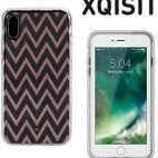 Etui do iPhone X/XS XQISIT Flex Shell zygzaki - zdjęcie