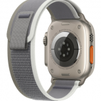 Pasek Apple Watch Trail Loop 49mm Green/Gray S/M - zdjęcie