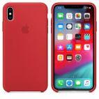 Etui do iPhone Xs Max Apple Silicone - czerwone - zdjęcie