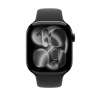 Apple Watch S11 42mm aluminium w kolorze onyks z paskiem sportowym w kolorze czarnym M/L - zdjęcie