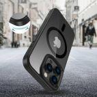 Etui do iPhone 16 Pro Tech-Protect MagMat MagSafe black clear - przezroczyste - zdjęcie