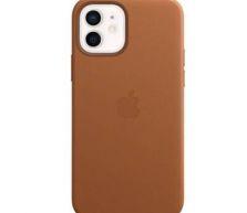Etui do iPhone 12/12 Pro Apple Leather Case z MagSafe - brązowe
