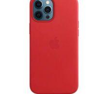 Etui do iPhone 12 Pro Max Apple Leather Case z MagSafe - czerwone