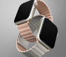 Pasek do Apple Watch 38-41MM UNIQ Revix Reversible różowo-beżowy