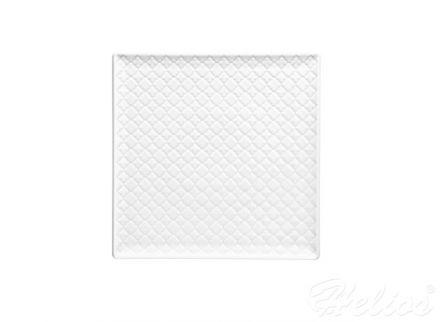 Talerz płytki / kwadratowy 25,5 cm - MARRAKESZ (biały) - zdjęcie główne