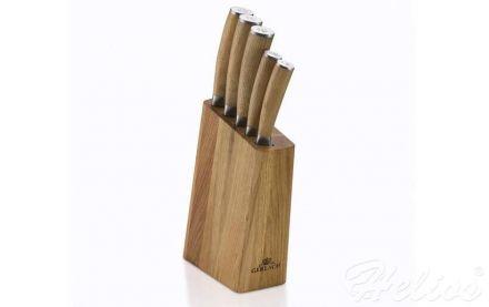 Komplet 5 noży w bloku drewnianym - NATUR (320M) - zdjęcie główne