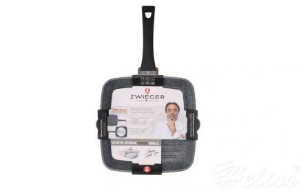 Patelnia grillowa 28 cm - WHITE STONE - zdjęcie główne