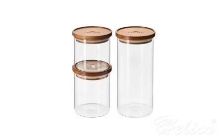 Zestaw 3 pojemników na żywność / drewn. pokr. - COUNTRY (959AR) - zdjęcie główne