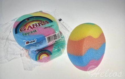 Gąbka kąpielowa okrągła / 1 szt. - TĘCZA (HEL-0036) - zdjęcie główne