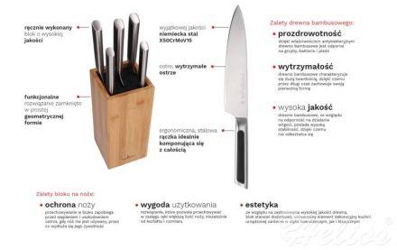 Komplet 5 noży w bloku - KLASSIKER - zdjęcie główne