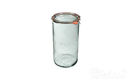 Słoiki z pokrywką, uszczelką i 2 zapinkami / 1590 ml - WECK Zylinder (WE-974-100PUZ) - zdjęcie główne