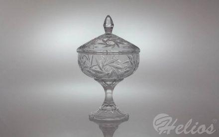 Bomboniera kryształowa na nodze 24 cm - Pinwheel / szlif bez wypełnienia (CZ827203) - zdjęcie główne