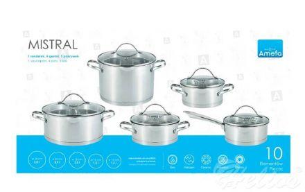 Komplet garnków 10 elementów - MISTRAL (P138) - zdjęcie główne