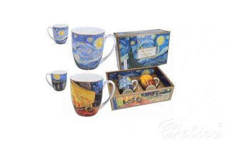 Kubki 400 ml - 2 szt. - V. van Gogh / Taras kawiarni nocą i Gwiaździsta noc (830-7219) - zdjęcie główne