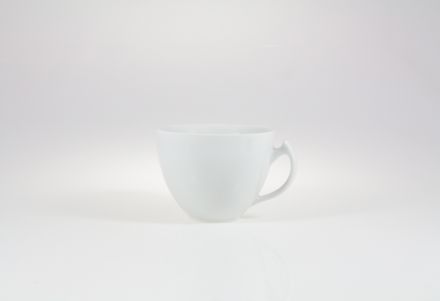 Filiżanka 0,25 l - C000 AKCENT biały + Talerz deserowy 18 cm - C000 AKCENT Biały + Spodek 14,5 cm - C000 AKCENT Biały - zdjęcie główne
