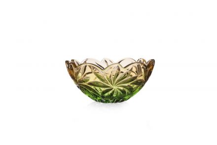 Misa kryształowa 28 cm - Flora Amber Green (526787) - zdjęcie główne