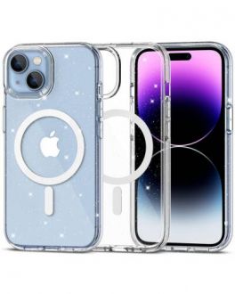 Etui do iPhone 15 Tech-Protect Glitter MagSafe - Przeźroczyste - zdjęcie główne