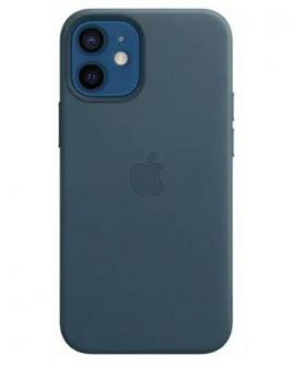 Etui do iPhone 12 mini Apple Leather Case z MagSafe - niebieskie - zdjęcie główne