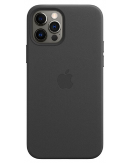 Etui iPhone 12 Pro Max Apple Leather Case z MagSafe - czarne - zdjęcie główne