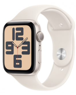 Apple Watch SE2 40mm aluminium w kolorze księżycowej poświaty z paskiem sportowym w kolorze księżycowej poświaty M/L - zdjęcie główne