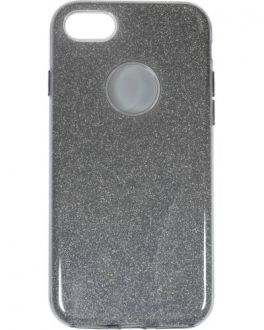 Etui do iPhone 6/7/8/SE 2020 eStuff Sparkle Case - srebrne - zdjęcie główne