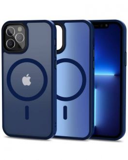 Etui do iPhone 12/12 Pro Tech-Protect Magmat - Niebieski mat - zdjęcie główne