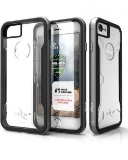 Etui do iPhone 7/8 ZIZO Shock Case - Przeźroczyste/czarne - zdjęcie główne