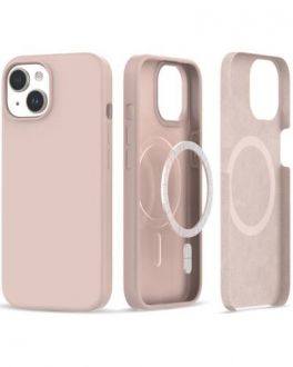 Etui iPhone 15 Tech-Protect Silicone MagSafe - Różowe - zdjęcie główne