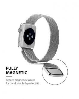 Pasek ze stali nierdzewnej do Apple Watch 42/44/45/49 mm Crong Milano Steel - srebrny - zdjęcie główne