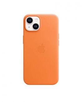 Etui do iPhone 14 Apple Leather Case - pomarańczowy - zdjęcie główne