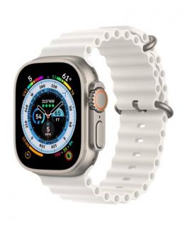 Apple Watch Ultra 49mm + Cellular tytan z paskiem Ocean w kolorze białym - zdjęcie główne